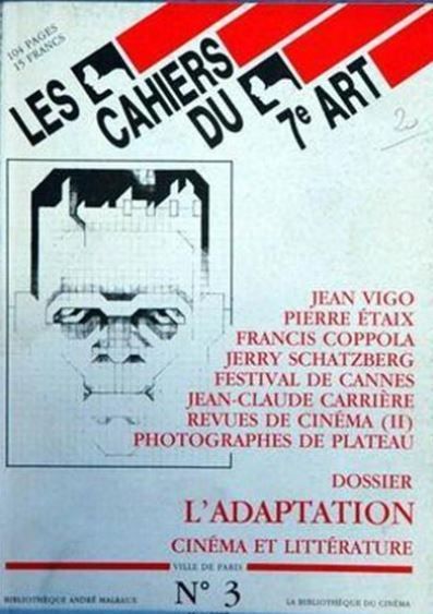 CAHIERS DU 7E ART | LES magazine side cover Issue 3  1987